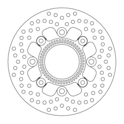 Moto-Master Halo Brakedisc rear Kawasaki: ER-6F/N ABS, Versys ABS