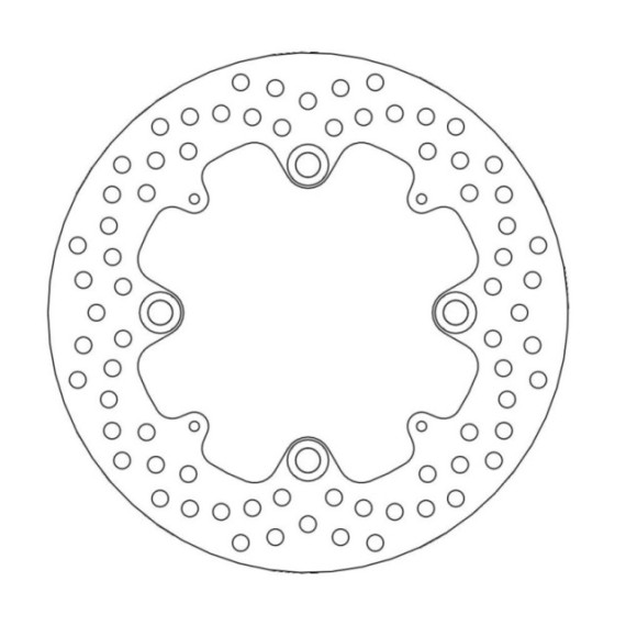 Moto-Master Halo Brakedisc rear Honda: CBR600RR ABS