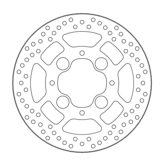 Moto-Master Halo Brakedisc rear Honda: CB1000R/ABS, VFR800/ABS