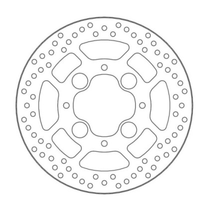 Moto-Master Halo Brakedisc rear Honda: CB1000R/ABS, VFR800/ABS