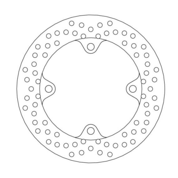 Moto-Master Halo Brakedisc rear Honda: CBR1000RR Fireblade ABS