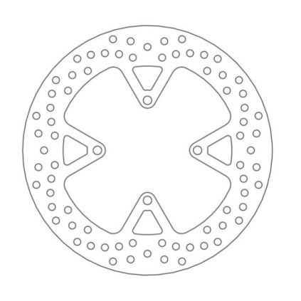 Moto-Master Halo Brakedisc rear Suzuki: GS400F/Bandit, GS500E, GSX600F/FM, GSX75