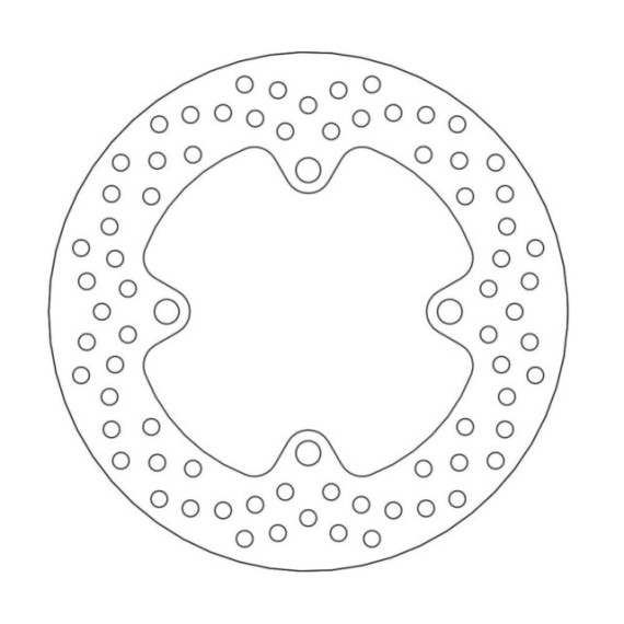 Moto-Master Halo Brakedisc rear Kawasaki: ZX6R Ninja ABS, ZX6R 636 Ninja ABS, ZX