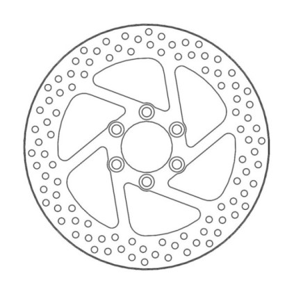 Moto-Master Halo Brakedisc rear Suzuki: VS1400 Intruder GL/GLP,VI1500 Intruder L