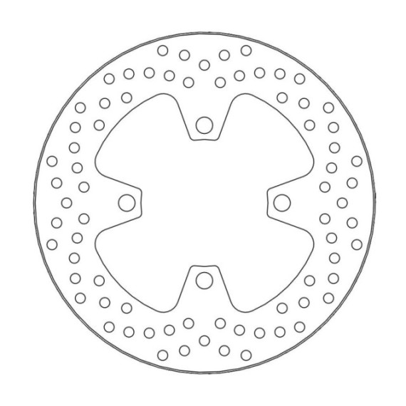 Moto-Master Halo Brakedisc rear Triumph: Daytona 675 ABS