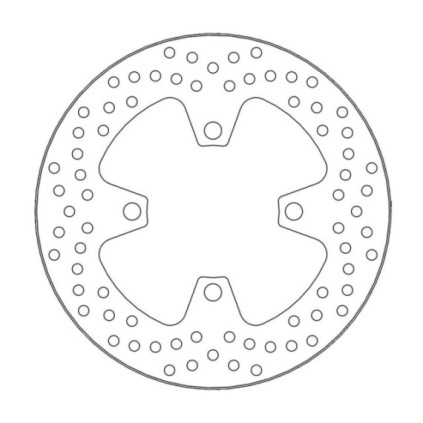 Moto-Master Halo Brakedisc rear Triumph: Daytona 675 ABS