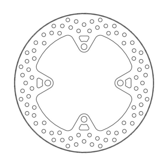 Moto-Master Halo Brakedisc rear Kawasaki: Z750/R/ABS, Z1000SX/ABS, ZZR1400/ABS (