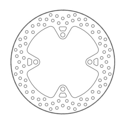 Moto-Master Halo Brakedisc rear Kawasaki: Z750/R/ABS, Z1000SX/ABS, ZZR1400/ABS (