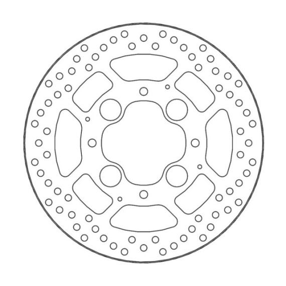 Moto-Master Halo Brakedisc rear Honda: CB1000R/ABS, VFR800/ABS (5,9mm disc)