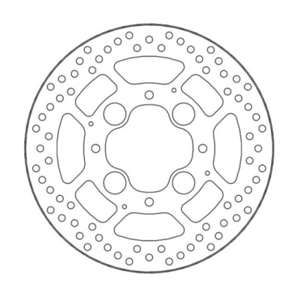 Moto-Master Halo Brakedisc rear Honda: CB1000R/ABS, VFR800/ABS (5,9mm disc)