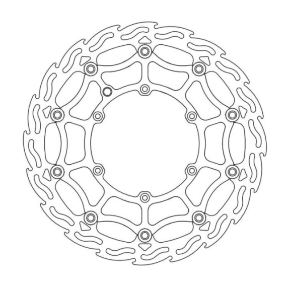 Moto-Master SM Street Flame Brakedisc front KTM: All models. Supermotard s
