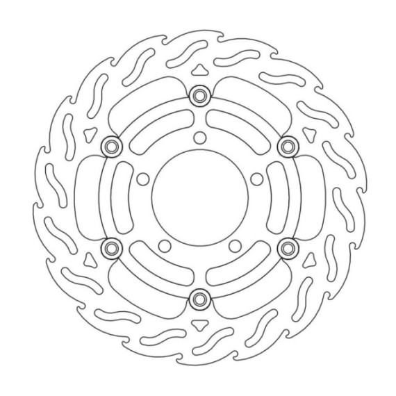 Moto-Master Flame Brakedisc front left Kawasaki: ZX-6R