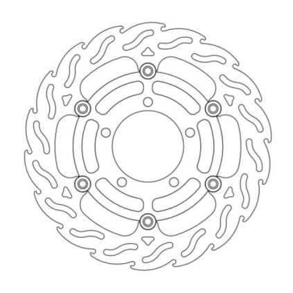 Moto-Master Flame Brakedisc front left Kawasaki: ZX-6R