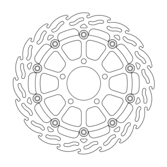 Moto-Master Flame Brakedisc front left Suzuki: GSX 600-750, SV 650