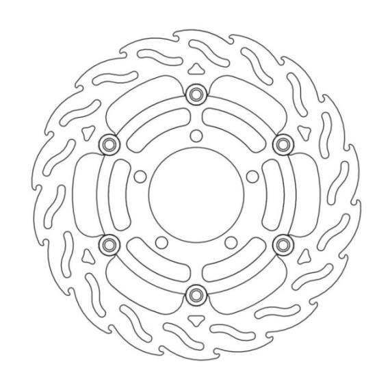 Moto-Master Flame Brakedisc front right Kawasaki: ZX-6R(R)