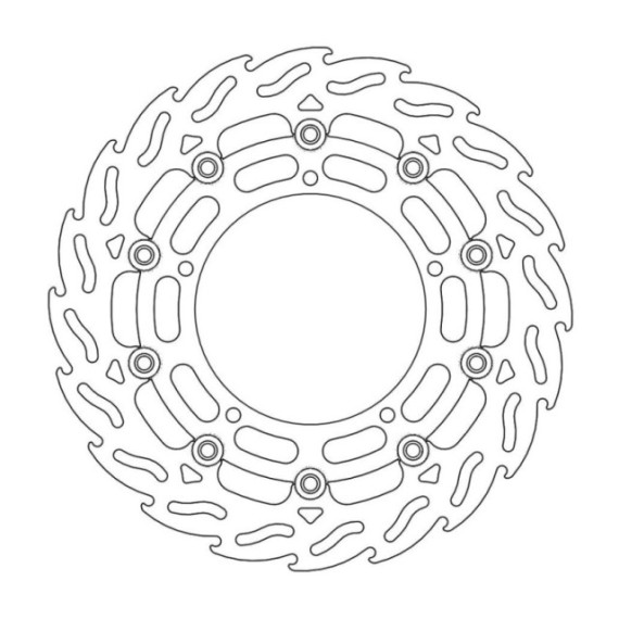 Moto-Master Flame Brakedisc front left Yamaha: FZ6, YZF R6