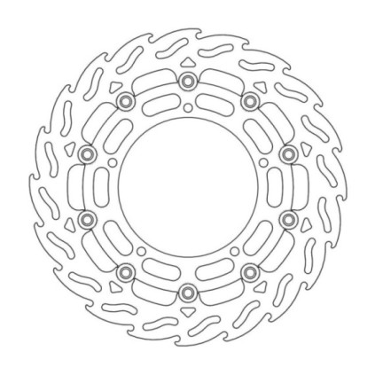 Moto-Master Flame Brakedisc front left Yamaha: FZ6, YZF R6