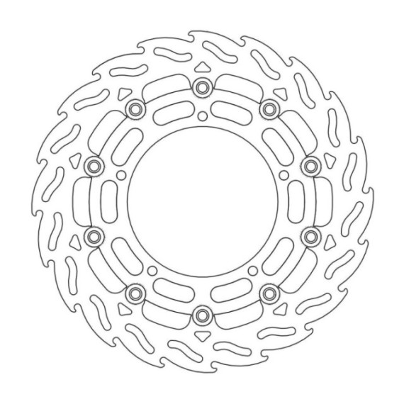 Moto-Master Flame Brakedisc front right Yamaha: YZF R6, FZ6