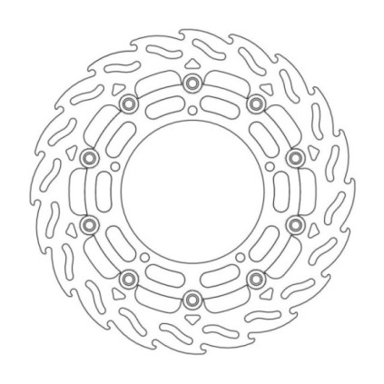 Moto-Master Flame Brakedisc front right Yamaha: YZF R6, FZ6