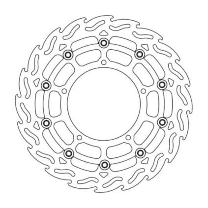 Moto-Master Flame Brakedisc front left Yamaha: YZF R1