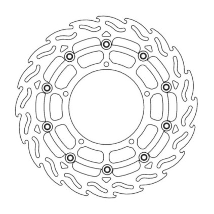 Moto-Master Flame Brakedisc front right Yamaha: YZF R1