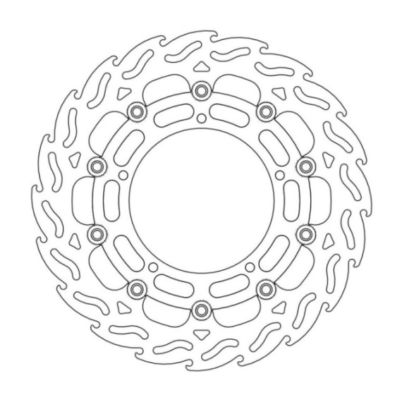 Moto-Master Flame Brakedisc front left Yamaha: YZF R6