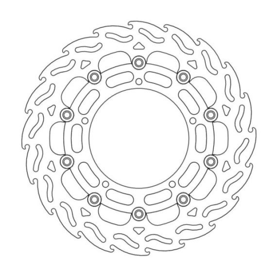 Moto-Master Flame Brakedisc front right Yamaha: YZF R6