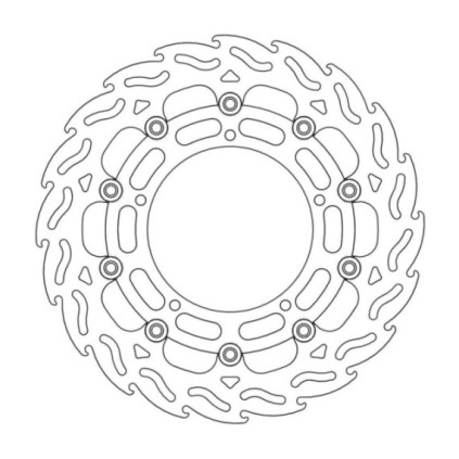 Moto-Master Flame Brakedisc front right Yamaha: YZF R6