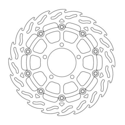 Moto-Master Flame Brakedisc front left Kawasaki: ZX10R