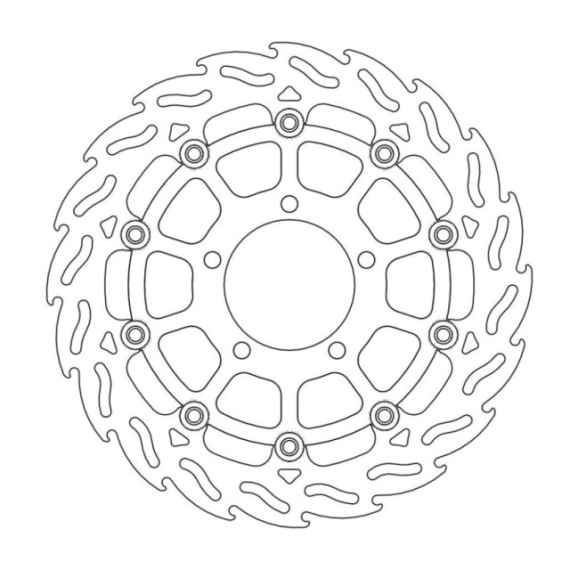 Moto-Master Flame Brakedisc front right Kawasaki: ZX10R