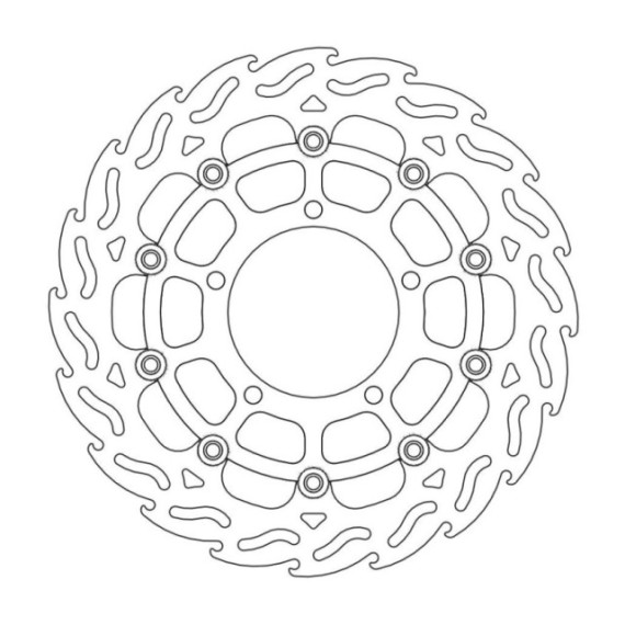 Moto-Master Flame Brakedisc front left Suzuki: GSX-R 1000 K5