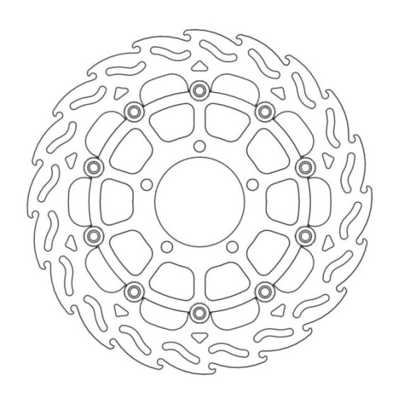 Moto-Master Flame Brakedisc front right Kawasaki: ZX-14R