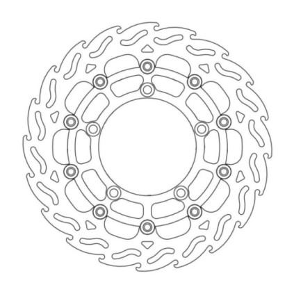 Moto-Master Flame Brakedisc front left Suzuki: DL 650 ABS, GS 600 ABS