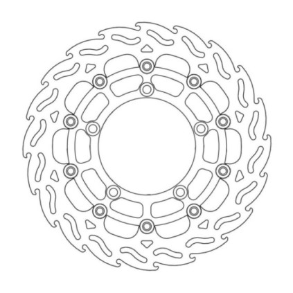 Moto-Master Flame Brakedisc front right Suzuki: DL 650 ABS, GS 600 ABS