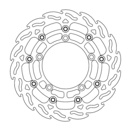 Moto-Master Flame Brakedisc front right Suzuki: GSF 650, SV 650 ABS