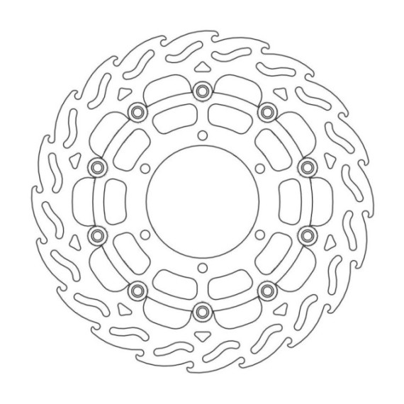 Moto-Master Flame Brakedisc front left Suzuki: GSX-R 600, GSX-R 750