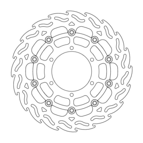 Moto-Master Flame Brakedisc front right Suzuki: GSX-R 600, GSX-R 750