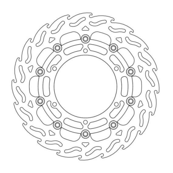 Moto-Master Flame Brakedisc front left Yamaha: MT-01 07-08