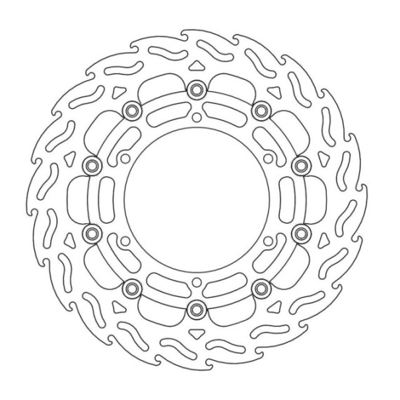 Moto-Master Flame Brakedisc front right Yamaha: MT-01 07-08
