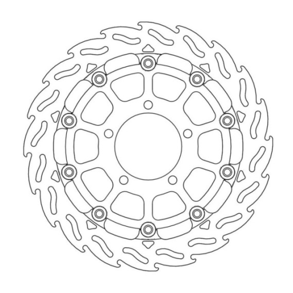 Moto-Master Racing Flame Brakedisc front right 5,5mm Kawasaki
