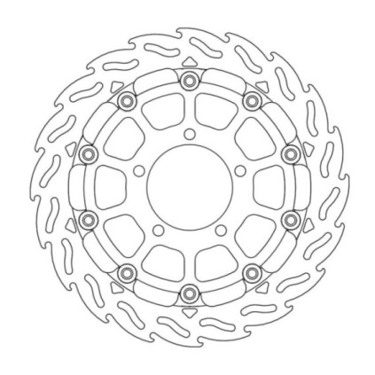 Moto-Master Racing Flame Brakedisc front right 5,5mm Kawasaki