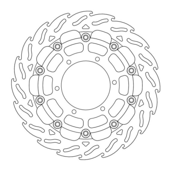 Moto-Master Racing Flame Brakedisc front left 5,5mm Suzuki