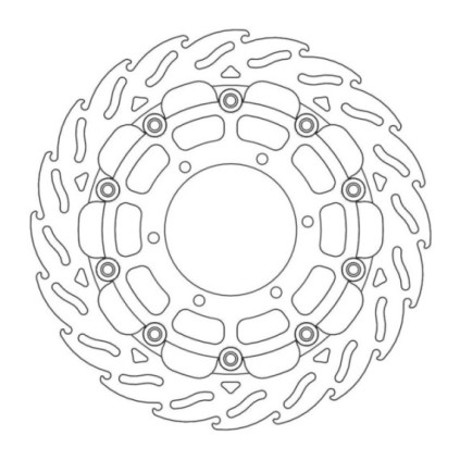 Moto-Master Racing Flame Brakedisc front left 5,5mm Suzuki