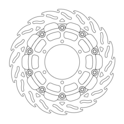 Moto-Master Racing Flame Brakedisc front right 5,5mm Suzuki