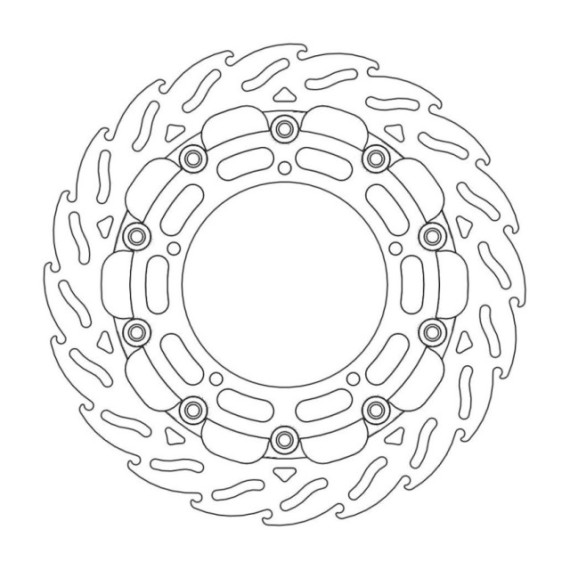 Moto-Master Racing Flame Brakedisc front left 5,5mm Yamaha
