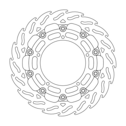 Moto-Master Racing Flame Brakedisc front left 5,5mm Yamaha