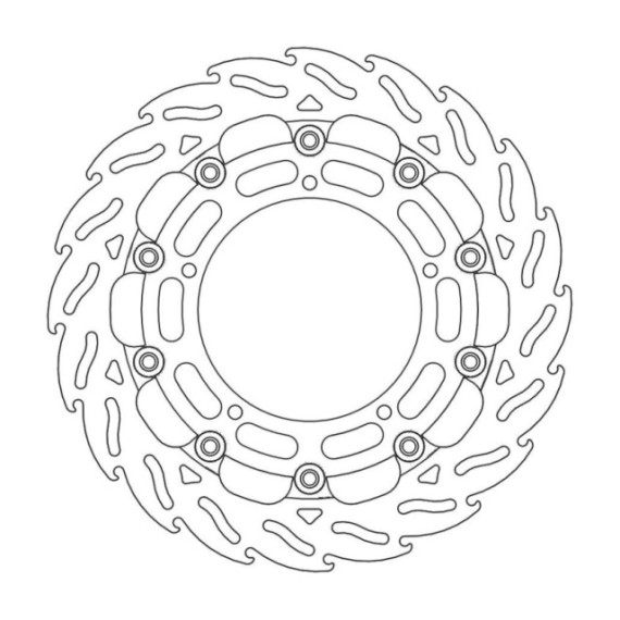 Moto-Master Racing Flame Brakedisc front right 5,5mm Yamaha