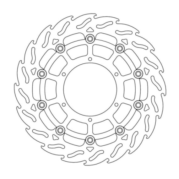 Moto-Master Flame Brakedisc front left BMW: G650GS, F800GS