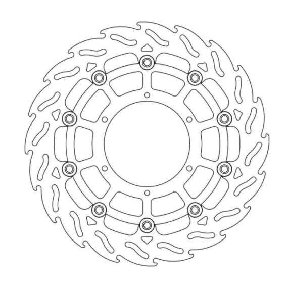 Moto-Master Flame Brakedisc front right BMW: G650GS, F800GS