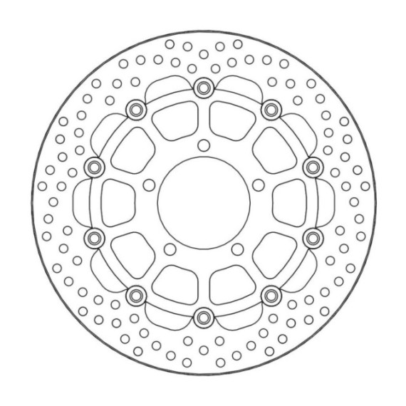 Moto-Master Halo Brakedisc front Kawasaki: ZX-6R/RR Ninja, ZX-10R Ninja, ER-6F, 